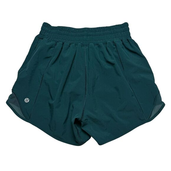 Lululemon Hotty Hot High-Rise Lined Short 4" Storm Teal - Picture 4 of 8